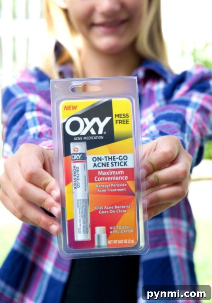 OXY On-The-Go Acne Stick for travel