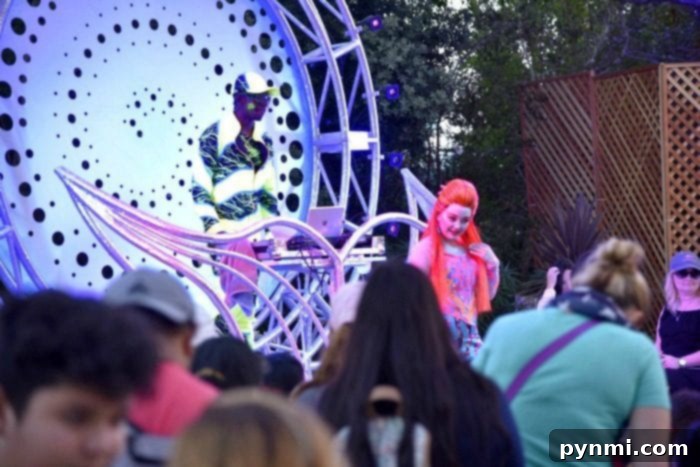 Sea World Unlocked: My VIP Behind-the-Scenes Tour Review 6 IllumiNight show at SeaWorld, featuring dazzling lights and water effects
