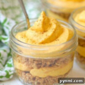 No Bake Pumpkin Cheesecake in a jar