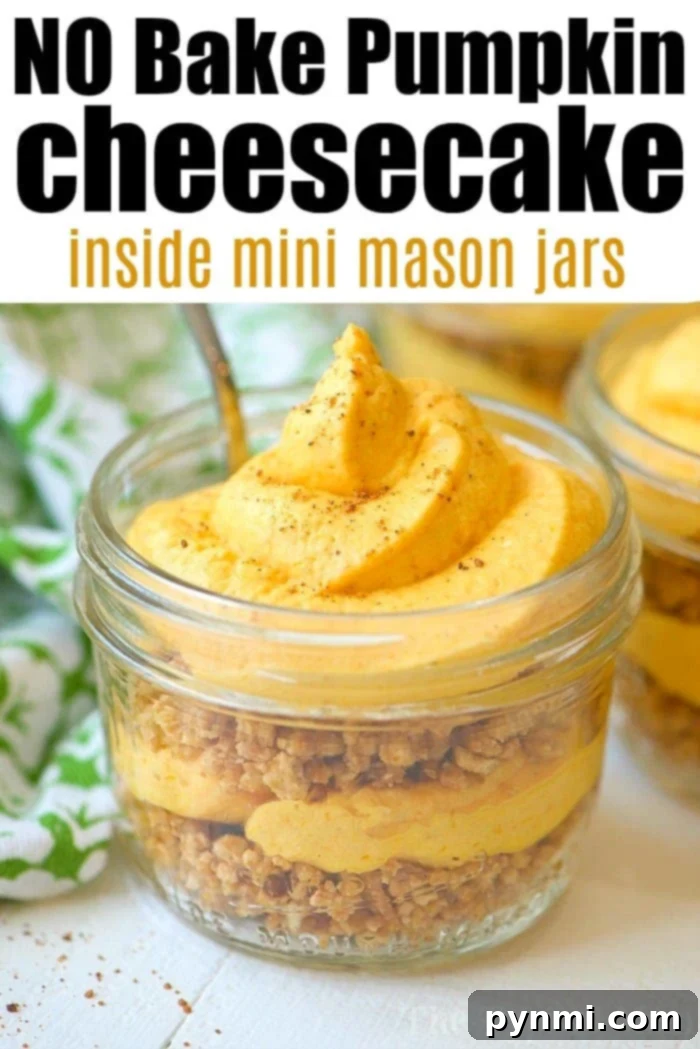 Pumpkin cheesecake that's no bake! #pumpkincheesecake #nobake #pumpkin #dessert no-bake-pumpkin-cheesecake-4