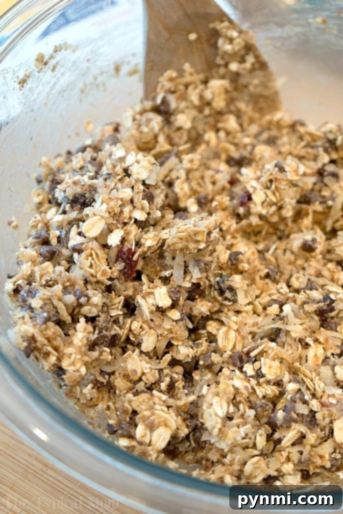 Close-up of easy homemade granola bars, perfectly cut into squares and ready to serve