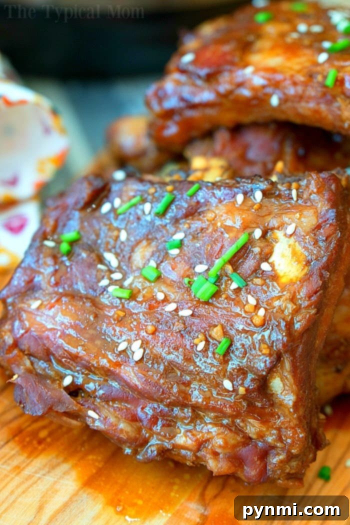 Fall-Off-The-Bone Instant Pot Teriyaki Ribs 3 teriyaki ribs instant pot