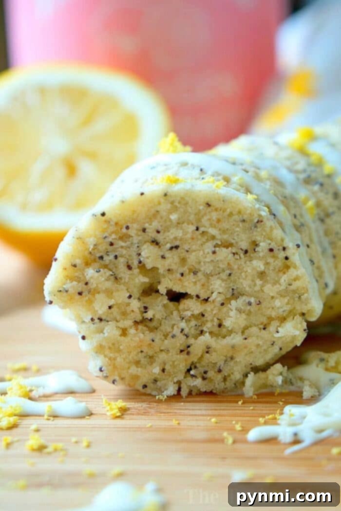 Instant Pot lemon poppy seed cake with a delicate glaze, perfect for any occasion.