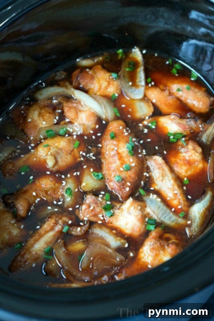 slow cooker teriyaki chicken wings