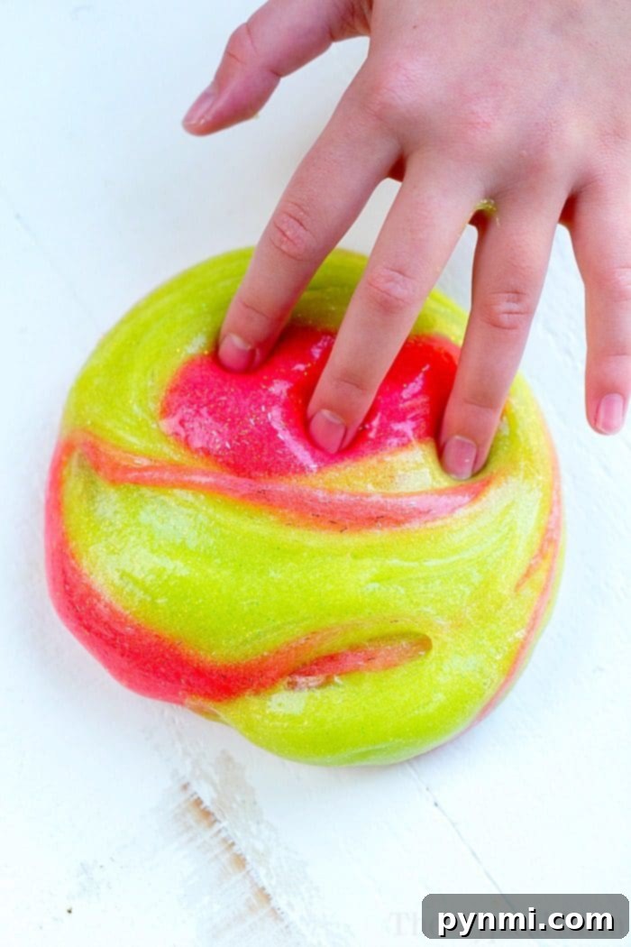 Super Fluffy Slime with 3 Simple Ingredients 2 elmers glitter glue slime, soft fluffy texture