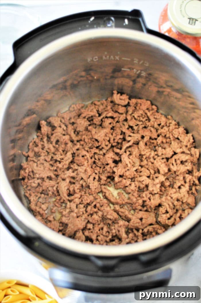 A printed recipe card for Instant Pot stuffed pepper casserole.