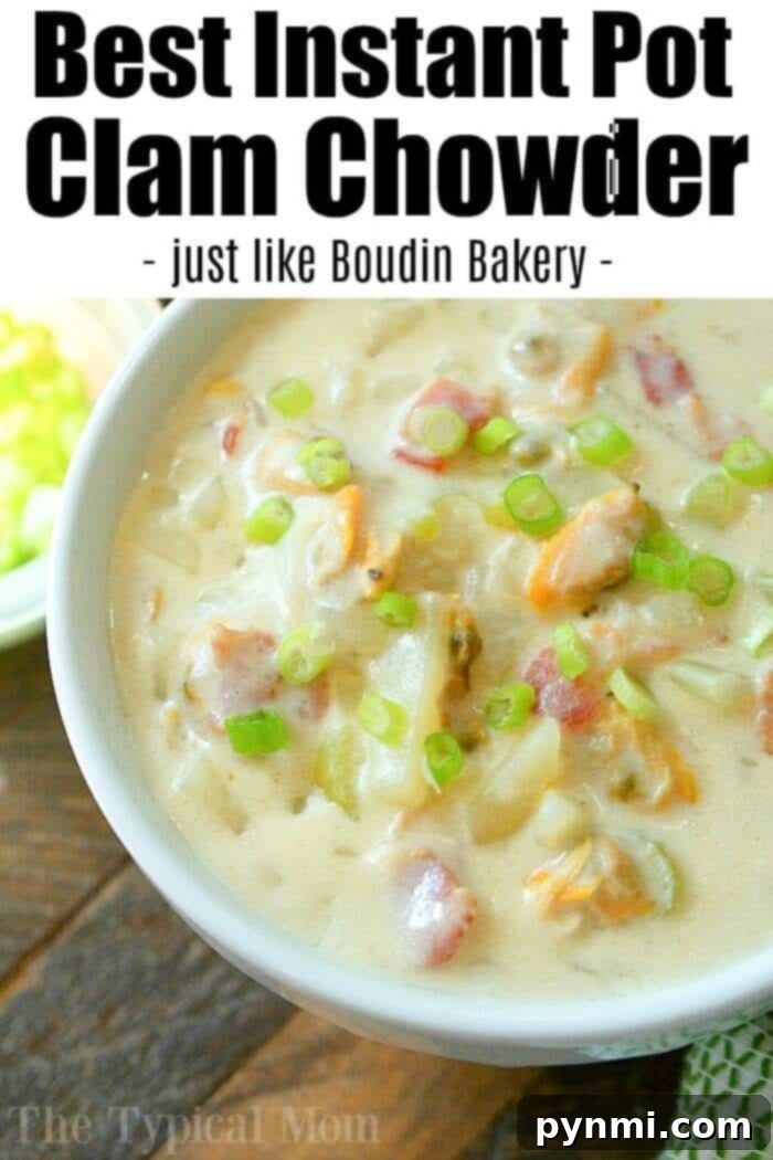 Effortless Instant Pot Clam Chowder 3 easy instant pot clam chowder