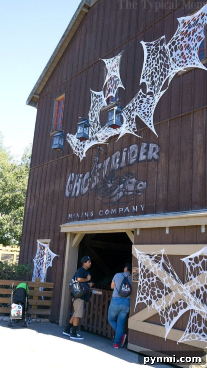 Children dressed in colorful costumes at Knott's Berry Farm Spooky Farm