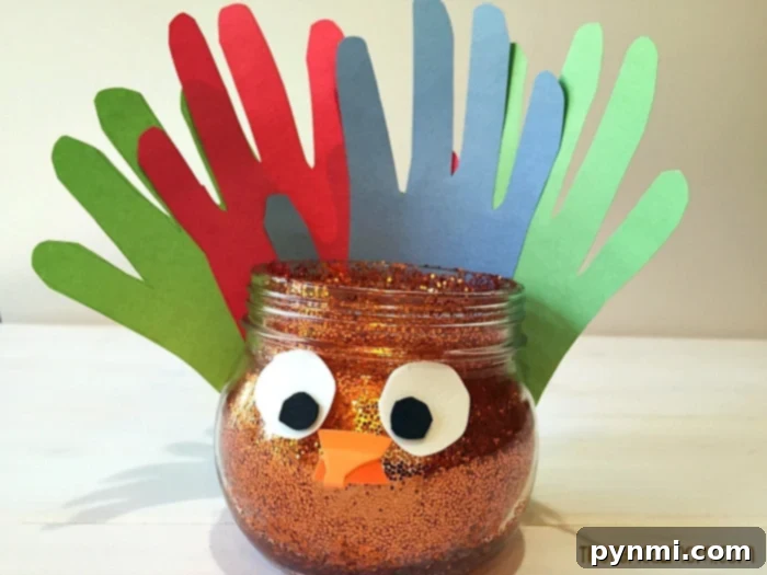 Thanksgiving turkey craft idea for holiday season, promoting creative reuse or donation.