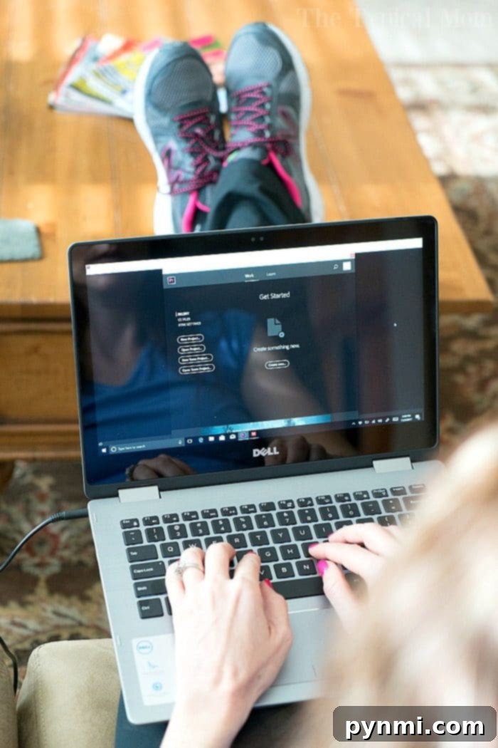 The flexibility of editing quick cooking videos from any location with a portable and powerful laptop. Working on cooking videos anywhere with Dell Inspiron