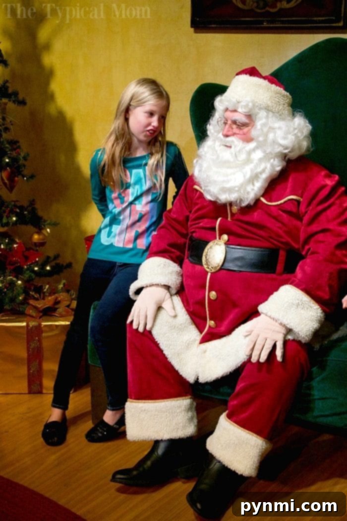 Unwrapping the Joys of Knott's Merry Farm 4 Children excited to meet Santa Claus at Knott's Merry Farm, surrounded by festive decorations