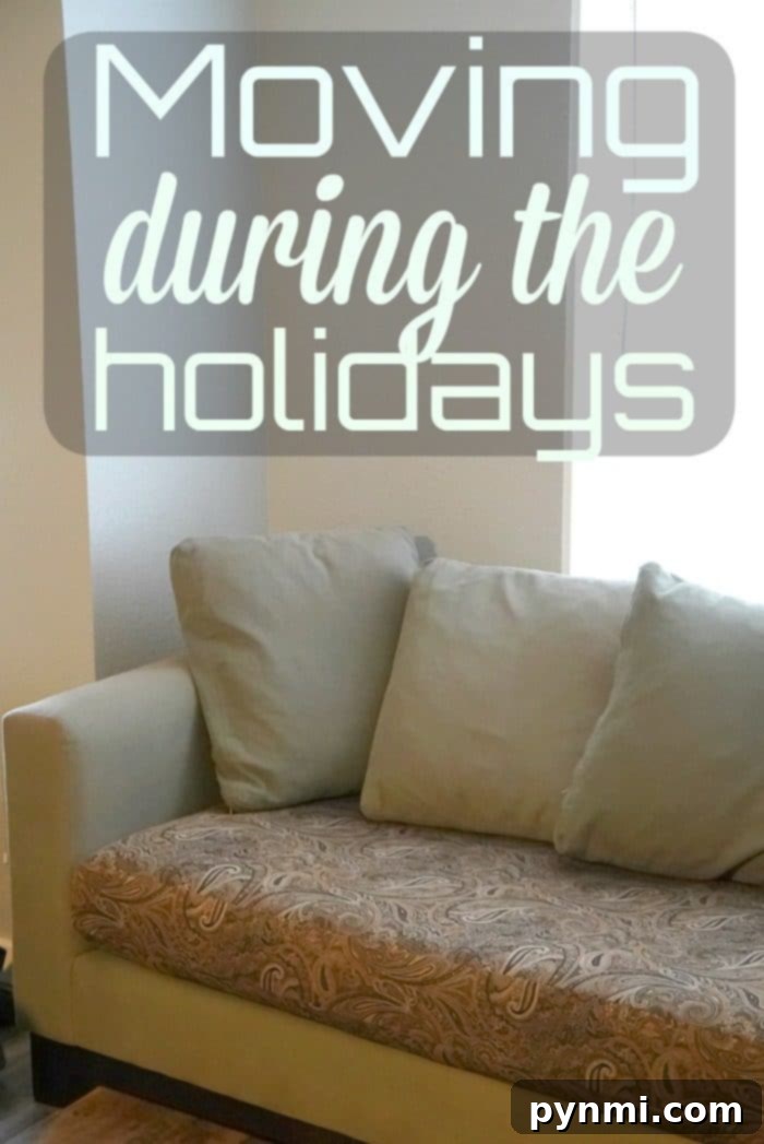 Moving during the holidays can be tough if you're in the military or relocate often for work. Here are five tips to help you and your kids transition. Children happily decorating a small Christmas tree in their new, partially unpacked home during the holidays.