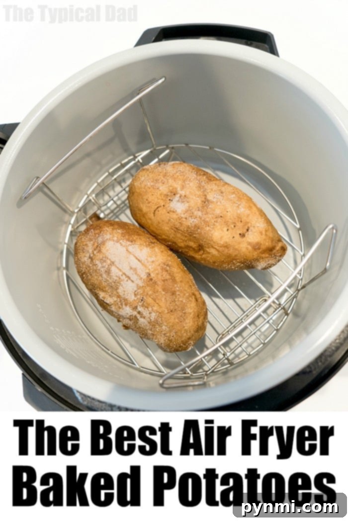 air fryer baked potatoes