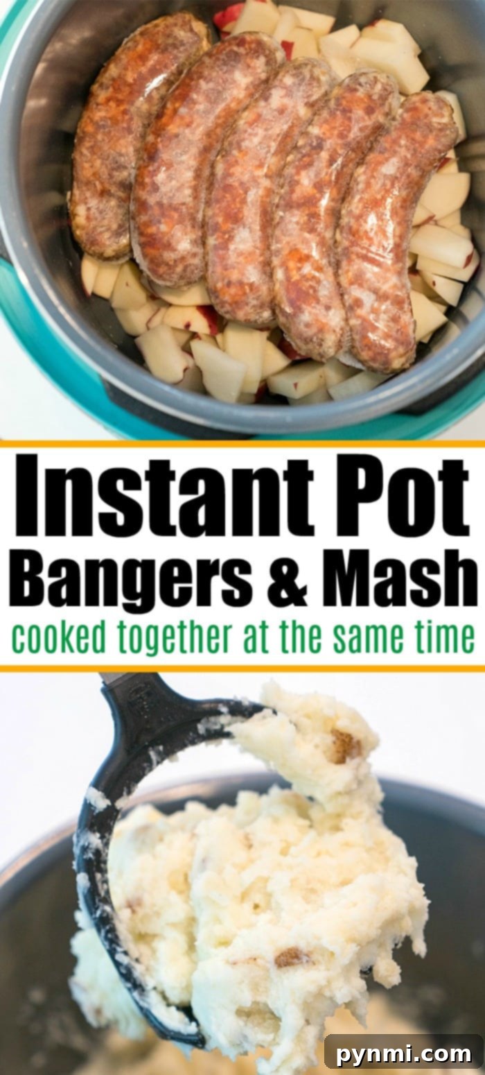 Delicious Instant Pot sausage, perfect for bangers and mash A selection of Instant Pot sausage links arranged appealingly on a serving dish