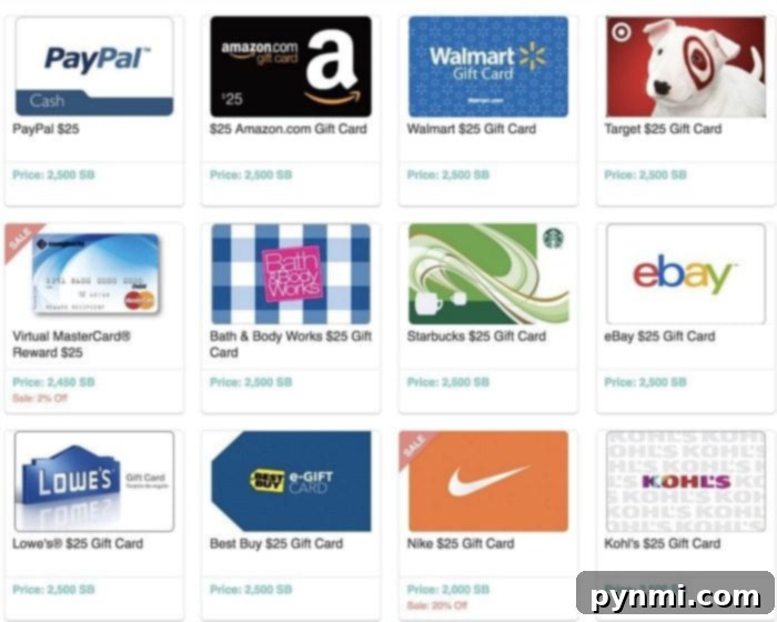 Earn a Variety of Free Gift Cards with Swagbucks Rewards