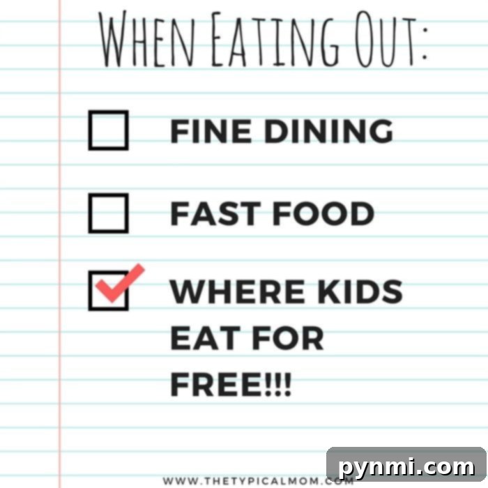 A family-friendly restaurant scene, symbolizing places where kids eat free and families can enjoy affordable meals together.