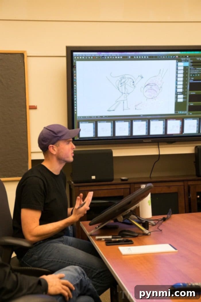 Hand-Drawn Trolls Animation Process Trolls characters in various stages of animation