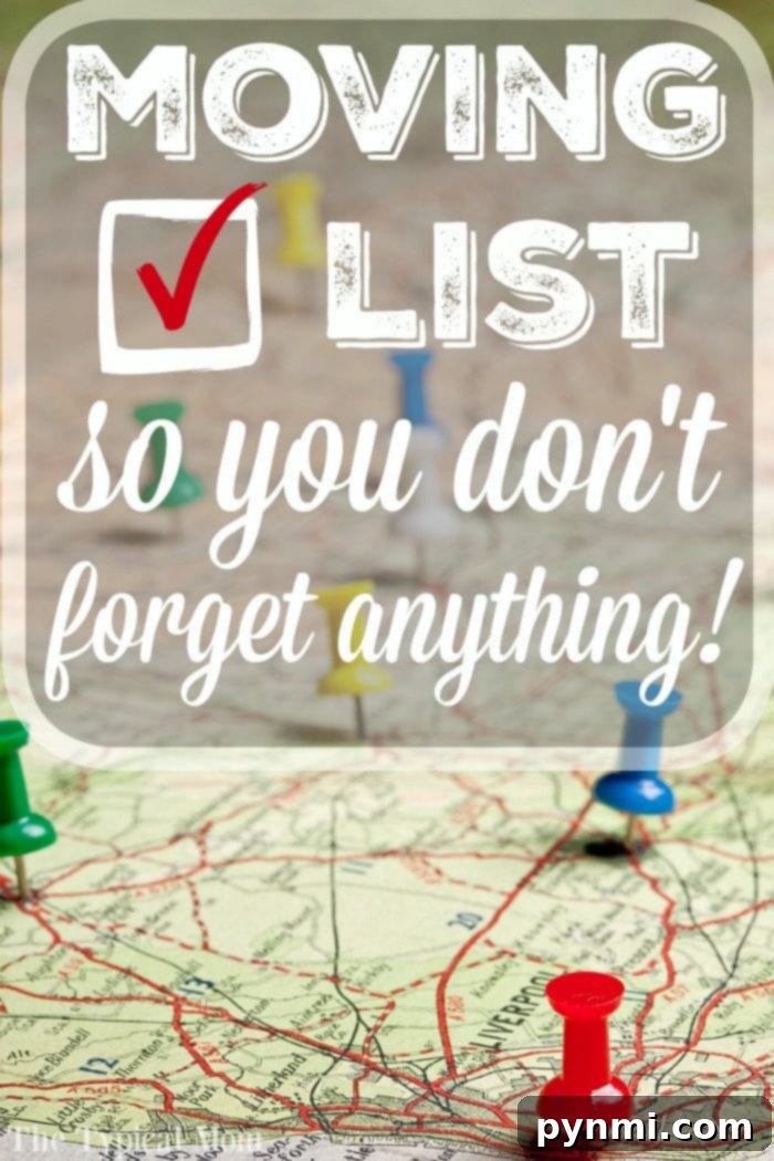 Organized Moving Home Checklist - Step-by-Step Relocation Guide