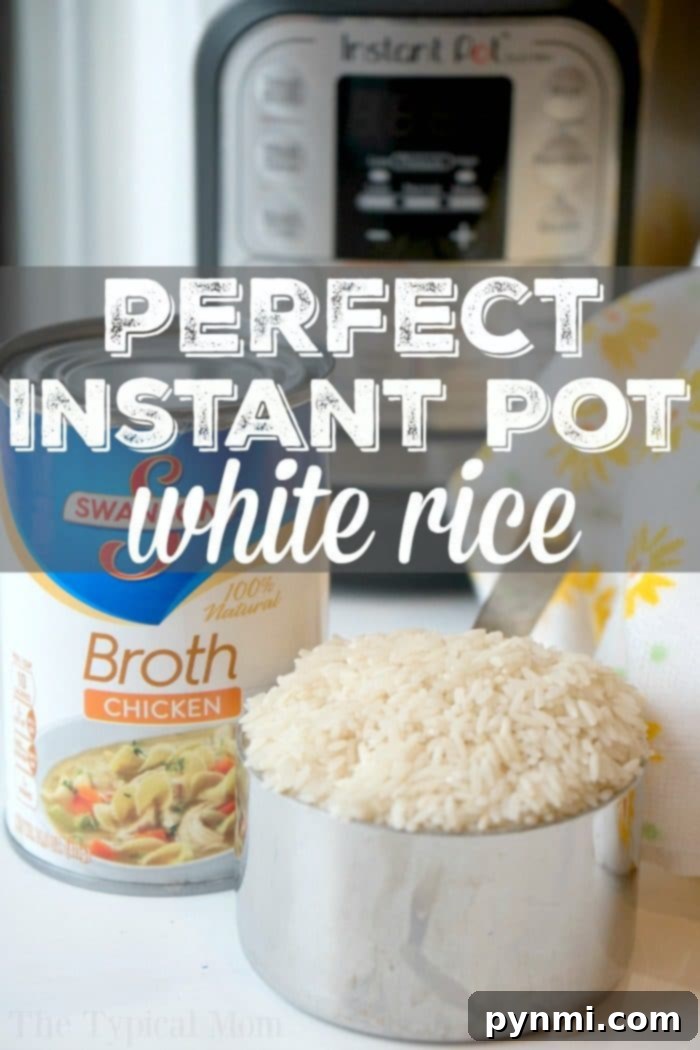 Instant Pot White Rice Cooking Process