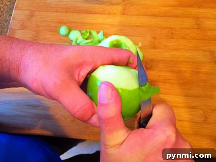 Apple Perfection, Instantly 3 Apple crisp recipe with sliced green apples ready for cooking.