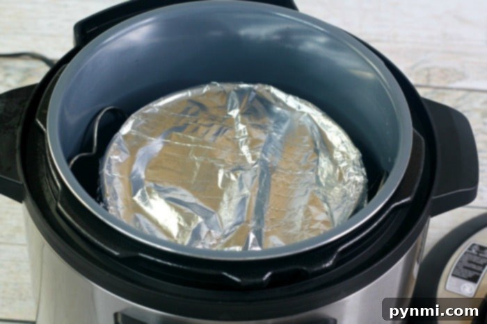 Assortment of ingredients for an Instant Pot dessert on a counter