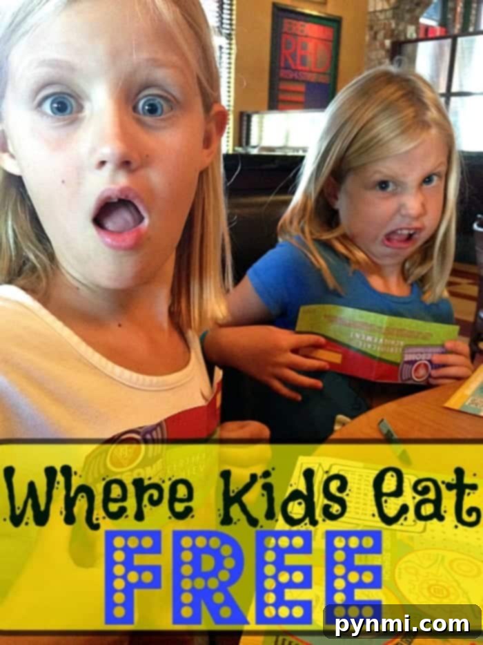 Where kids eat free in Disneyland or Disney World