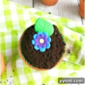 flower pot cupcakes