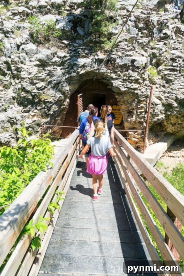 Discovering geological wonders in Black Hills Caverns Family on a guided tour inside Black Hills Caverns