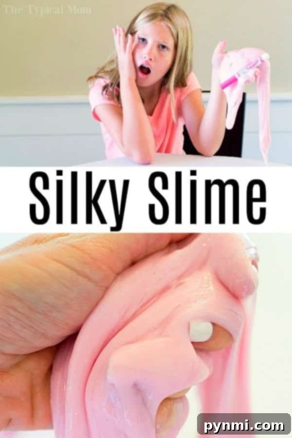 Finished batch of silky, perfectly kneaded hand soap slime, demonstrating its soft, pliable texture ready for play.
