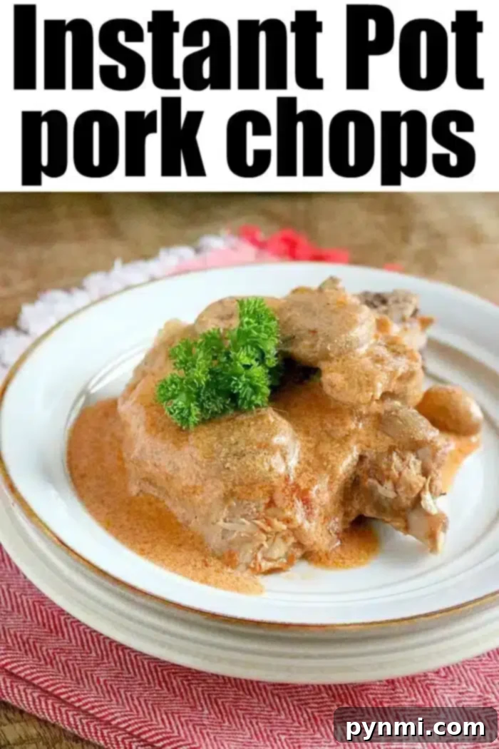 Instant Pot pork chops. #instantpotrecipes #instantpot #thetypicalmom #porkchops #ninjafoodi pressure cooker pork chops