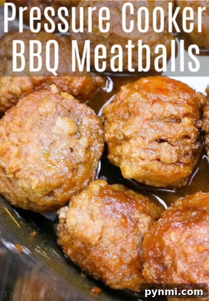Pressure cooker frozen meatballs cooked to perfection! Sweet and spicy meatballs cooked with grape jelly in no time at all. #instantpot #meatballs #appetizer #jelly #barbecue #pressurecooker #grape #thetypicalmom #jelly Pressure Cooker Frozen Meatballs, tender and flavorful