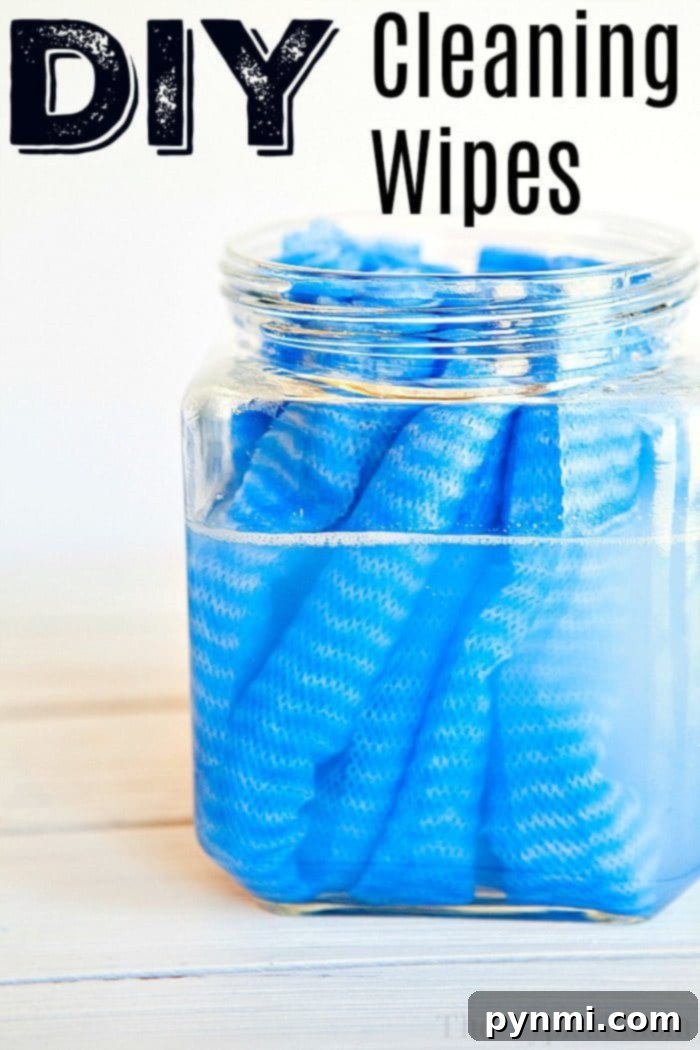 Make homemade DIY cleaning wipes for your house that smell amazing, are reusable, and clean up all the spills that occur in your home. DIY Antibacterial Cleaning Wipes