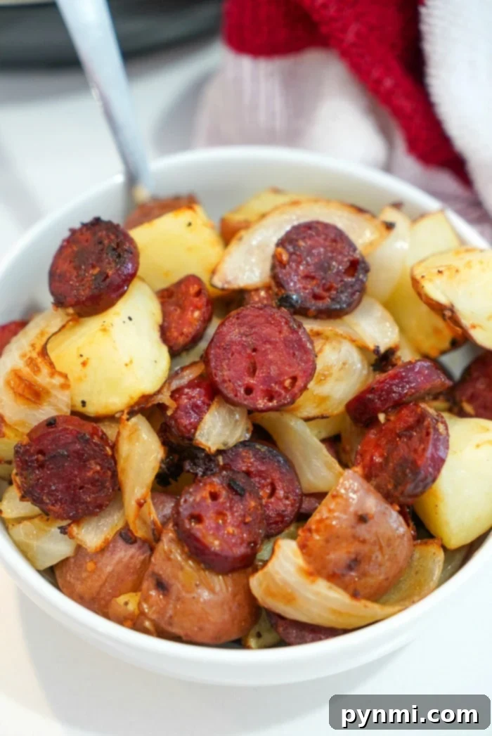 Air fryer sausage and potatoes