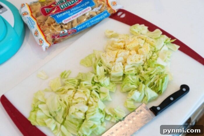 Speedy Pressure Cooker Cabbage Sauté 3 cabbage and noodles