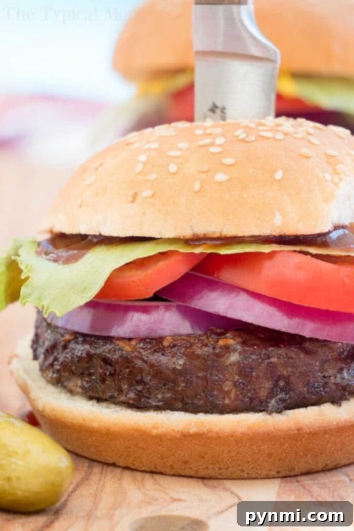 Smoked Burgers Recipe: Delicious hamburgers cooked low and slow with a flavorful dry rub.
