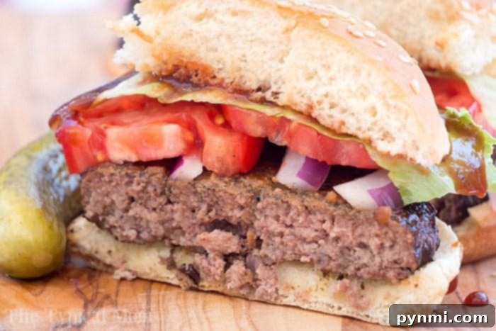 Deliciously smoked burgers ready to be served, a testament to a great recipe.