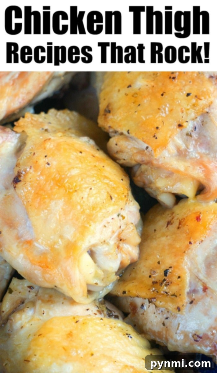 Collection of chicken thigh recipes including Instant Pot Crack Chicken Casserole, Cheesy Chicken Spaghetti, and Beer Can Chicken