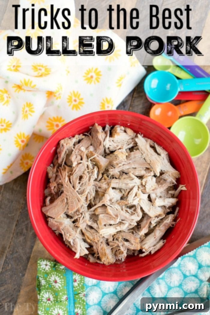 Sweet and Smoky Dr Pepper Slow Cooker Pulled Pork 7 A delicious spread of cooked pulled pork with various side dishes, perfect for a family meal.