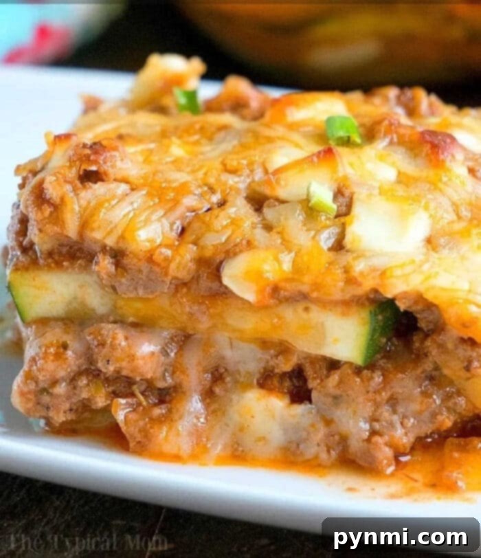 Pasta-Free Lasagna Perfection 2 zucchini lasagna with meat