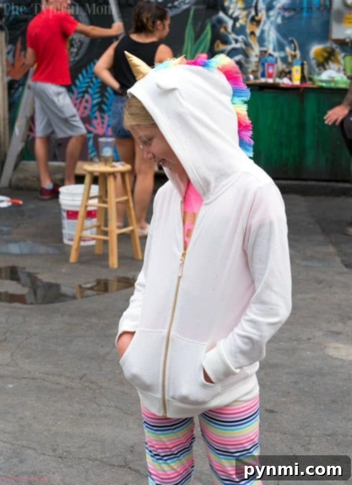 Kids unicorn shirt featuring bright colors