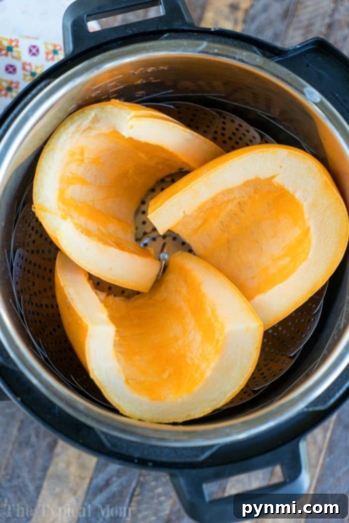 Pressure cooker pumpkin is the way to go for easy, homemade puree. Learn how to make pumpkin puree in your Instant Pot with this simple method. Pressure Cooker Pumpkin for Puree