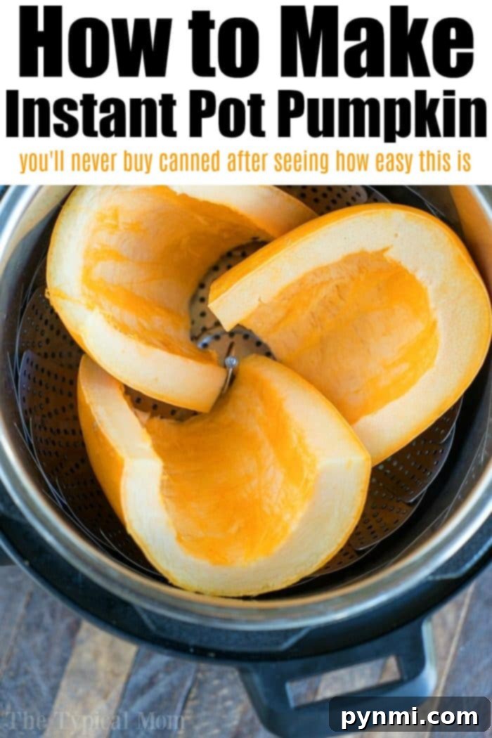 Make pumpkin puree in your Instant Pot for all your favorite recipes. instant pot pumpkin for year-round recipes