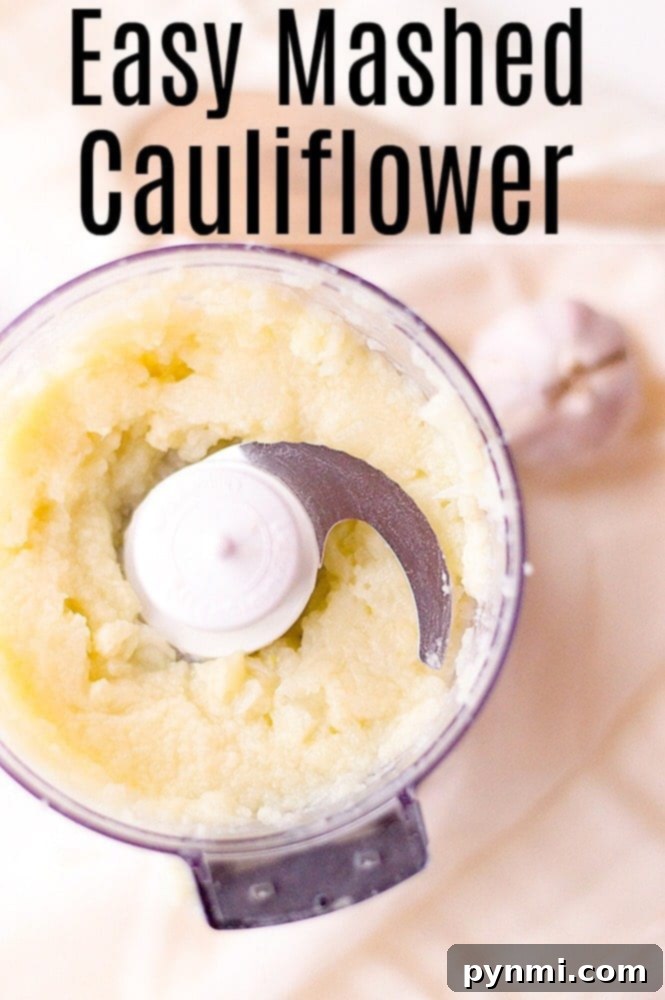 Best Mashed Cauliflower close-up