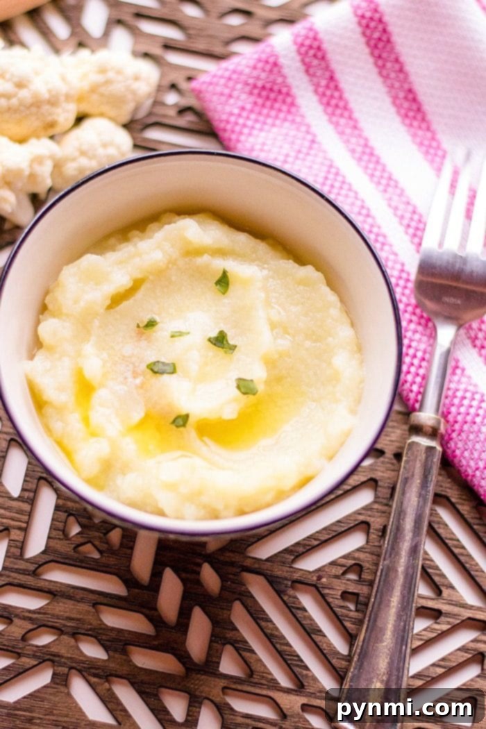 Best Mashed Cauliflower ready to serve