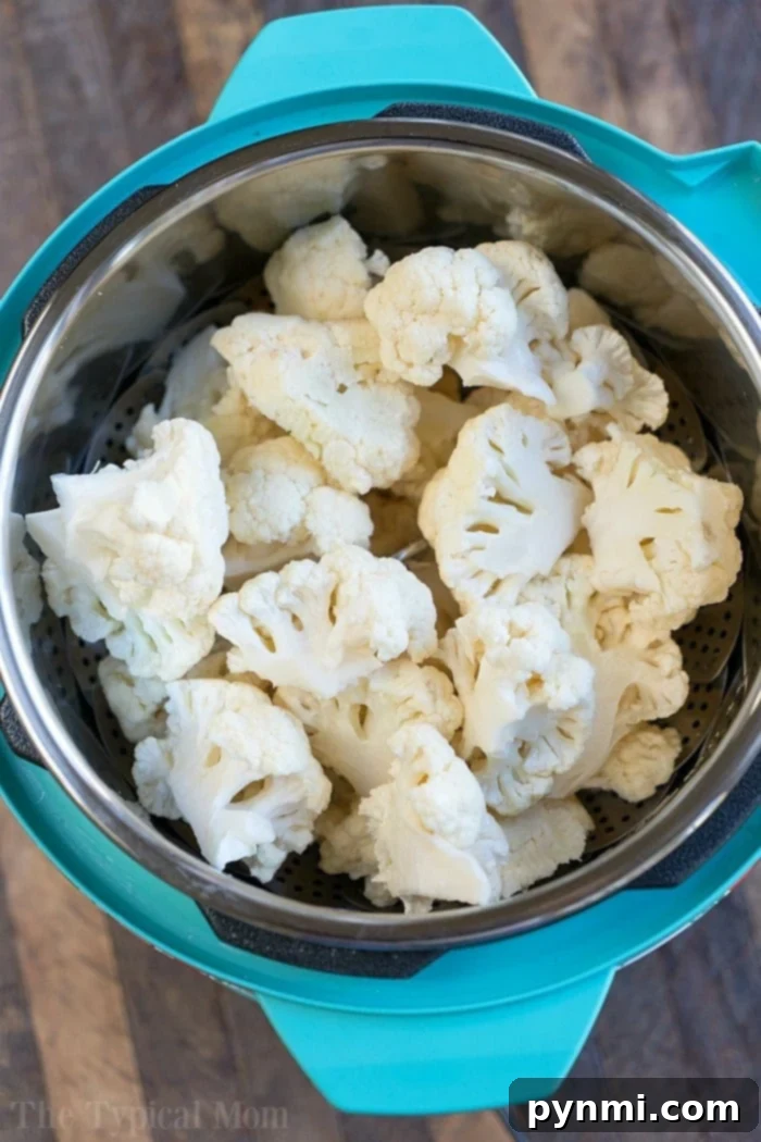 Instant Pot Cauliflower florets