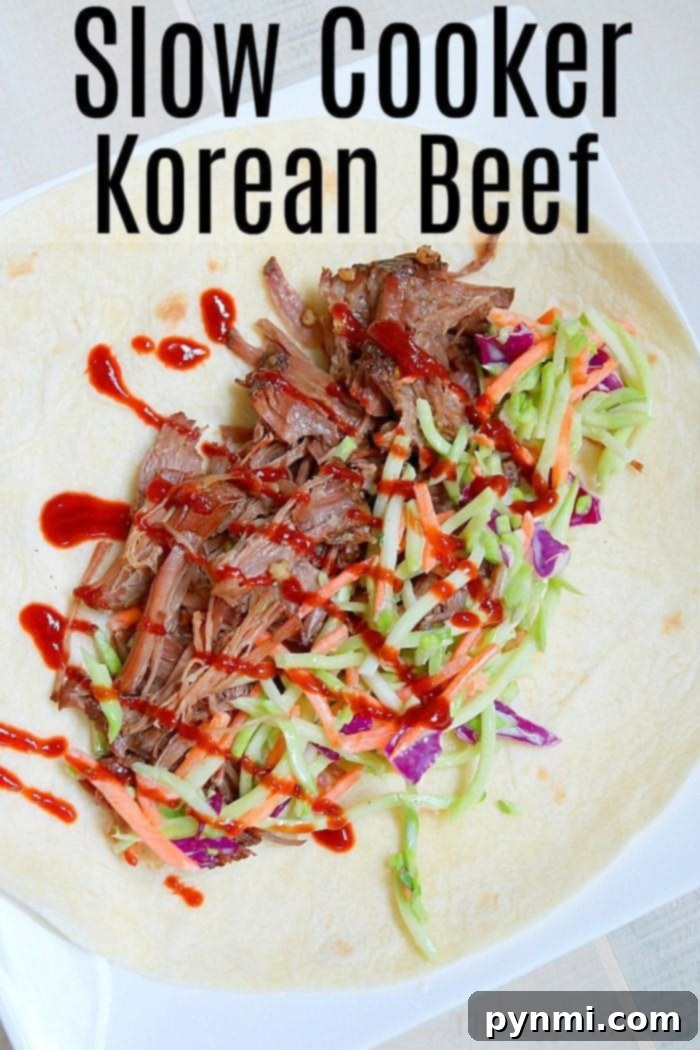 slow cooker korean beef