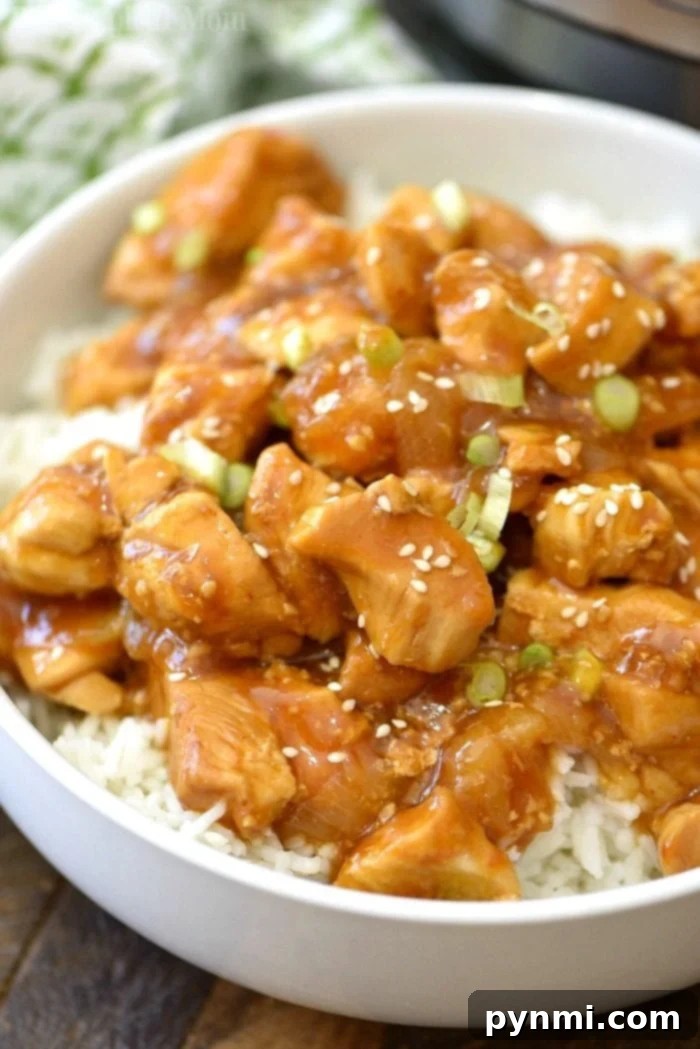 Quick and Juicy Pressure Cooker Chicken 5 Spicy honey Instant Pot chicken recipe