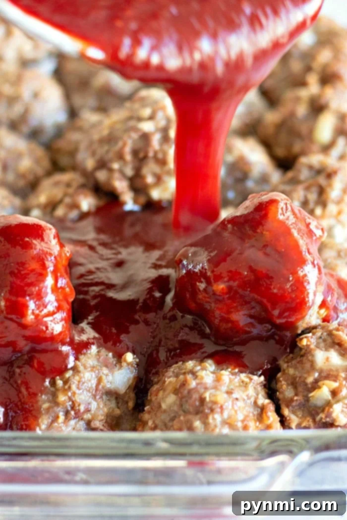 Appetizers and Hearty Dishes for Your Christmas Brunch Menu Appetizing cranberry meatballs, glazed and garnished, perfect for a holiday appetizer or snack