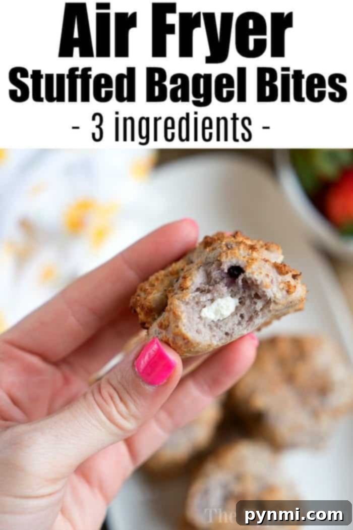 Christmas Breakfast Bar Ideas: Oatmeal, Quinoa, and Savory Bites Golden brown air fryer bagels, freshly baked and ready to serve with cream cheese or other toppings
