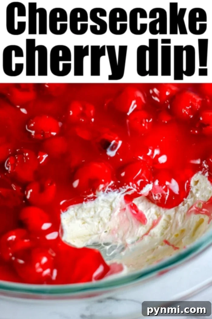 Festive Dessert and Drink Ideas for Your Christmas Brunch Creamy cherry cheesecake dip served with fresh fruit slices, ideal for a holiday dessert bar